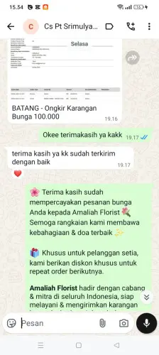 Testimonial Papan Bunga bali